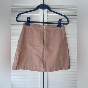 JEAN ZIP SKIRT